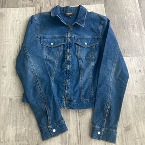 cropped denim jacket